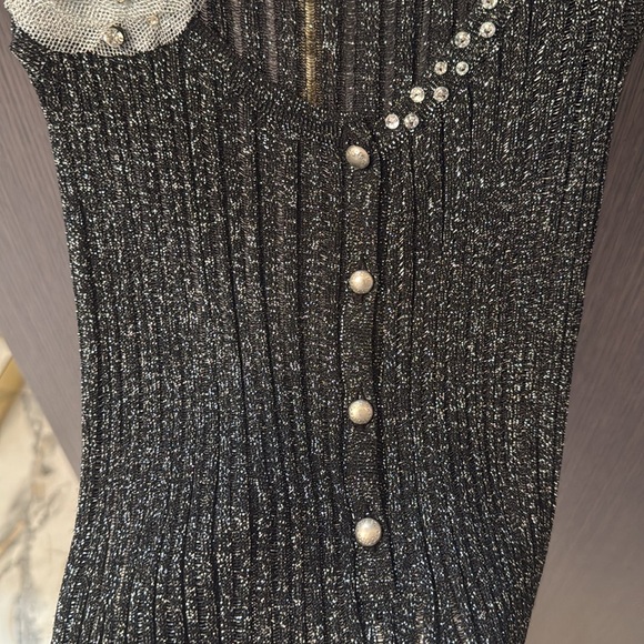 ✨💎Societa Metallic Silver/Black Top💎✨ - Picture 8 of 11